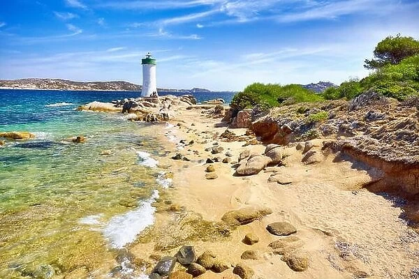 Sardinia Island - Lighthouse, Palau Beach, Italy