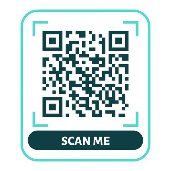Framed Print : Scan me QR code design. QR code for payment Framed Print : Scan me QR code design. QR code for payment