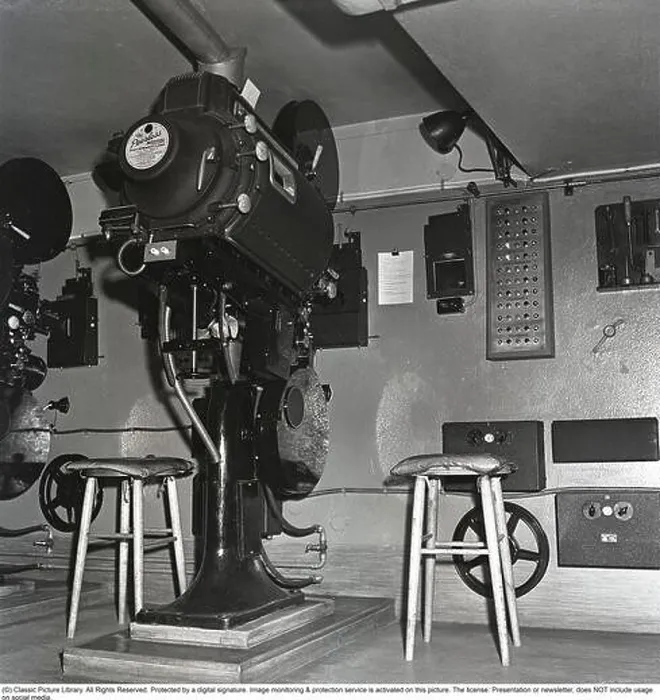 Framed Print : Behind the scenes at the movie theatre Framed Print : Behind the scenes at the movie theatre