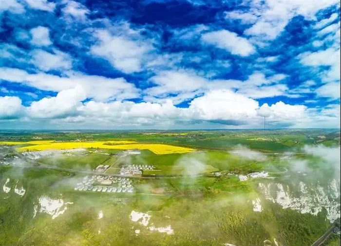 Framed Print : Scenic aerial drone view of Samphire Hoe Country Park with white cliffs, Dover, south England Framed Print : Scenic aerial drone view of Samphire Hoe Country Park with white cliffs, Dover, south England