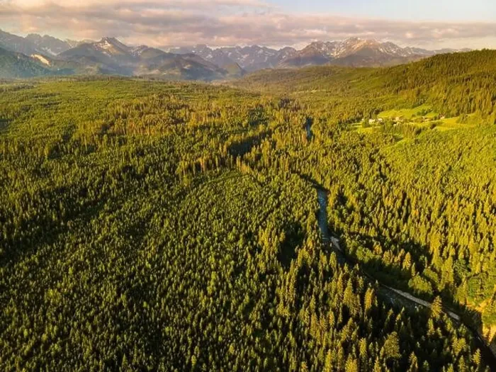 Framed Print : Scenic Landscape View at Sunrise in Tatra Mountains in Poland Framed Print : Scenic Landscape View at Sunrise in Tatra Mountains in Poland