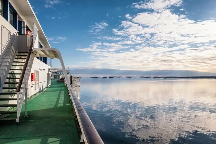 Framed Print : Scenic sea landscape with reflection and sunny day at ship deck in Gulf Of Finland Framed Print : Scenic sea landscape with reflection and sunny day at ship deck in Gulf Of Finland