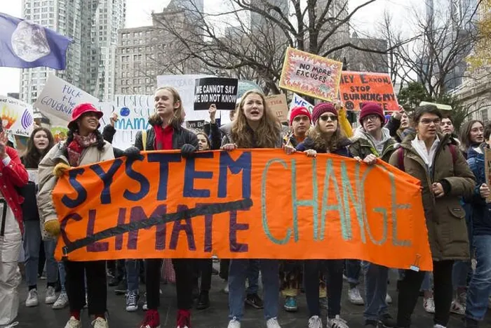 Framed Print : School students and others gather in New York City as part of the Future Fridays international student climate strike Framed Print : School students and others gather in New York City as part of the Future Fridays international student climate strike
