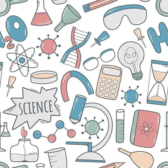 Framed Print : Scientific hand drawn seamless pattern Framed Print : Scientific hand drawn seamless pattern