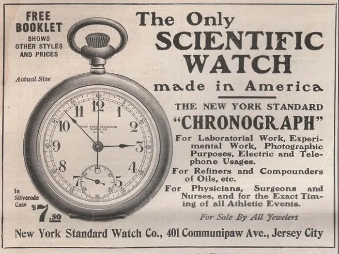 Framed Print : The only Scientific watch made in America the New York Standard Chronograph - New York standard watch Co Framed Print : The only Scientific watch made in America the New York Standard Chronograph - New York standard watch Co
