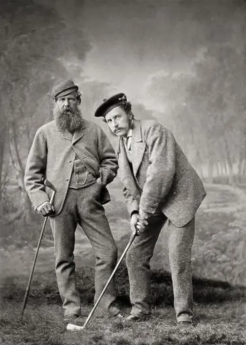 Framed Print : Scottish golf players - Circa 1875 Old Tom & Young Tom Morris. Photo by St. Marys Studio, St Andrews Framed Print : Scottish golf players - Circa 1875 Old Tom & Young Tom Morris. Photo by St. Marys Studio, St Andrews