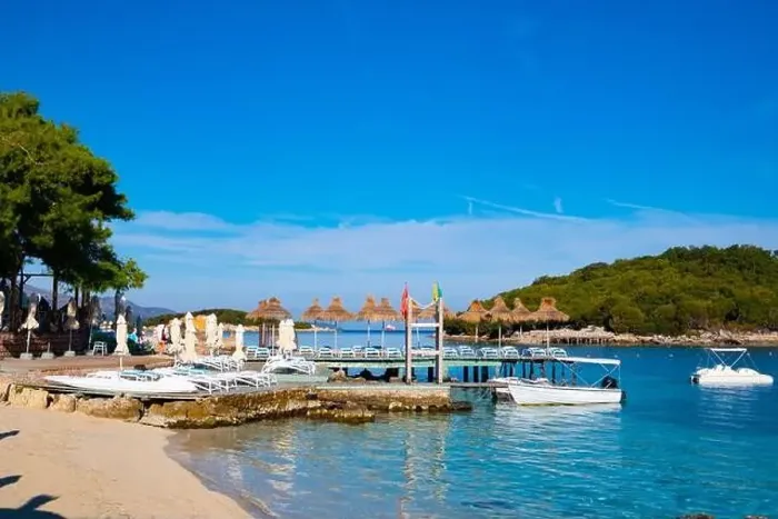Framed Print : Sea coast in Ksamil in Albania Framed Print : Sea coast in Ksamil in Albania