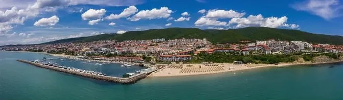 Framed Print : Sea resort Saint Vlas on the Bulgarian Black Sea coast Framed Print : Sea resort Saint Vlas on the Bulgarian Black Sea coast