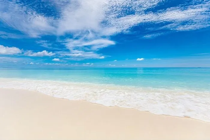 Framed Print : Sea sand sky concept. Tropical island paradise, beach view with endless sea horizon. Tranquil relaxing peaceful nature landscape, waves splashing surf Framed Print : Sea sand sky concept. Tropical island paradise, beach view with endless sea horizon. Tranquil relaxing peaceful nature landscape, waves splashing surf