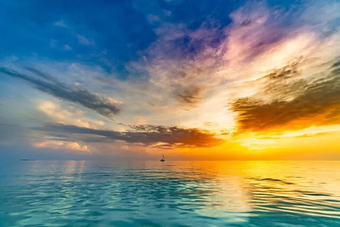 Framed Print : Sea sky clouds, horizon. Colorful seascape horizontal background banner. Inspirational calm sea with sunset sky. Meditation ocean and sky background Framed Print : Sea sky clouds, horizon. Colorful seascape horizontal background banner. Inspirational calm sea with sunset sky. Meditation ocean and sky background