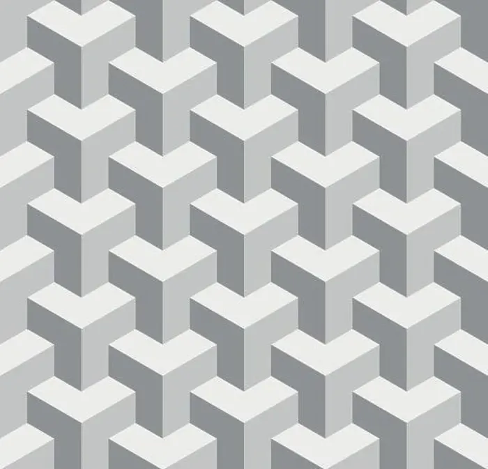 Framed Print : Seamless 3D geometrical pattern of overlapping cubes. Abstract design vector background in shades of grey Framed Print : Seamless 3D geometrical pattern of overlapping cubes. Abstract design vector background in shades of grey