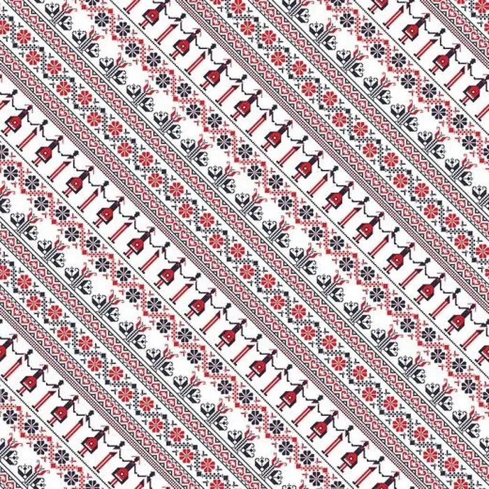 Framed Print : Seamless vector pattern with traditional romanian motif Framed Print : Seamless vector pattern with traditional romanian motif