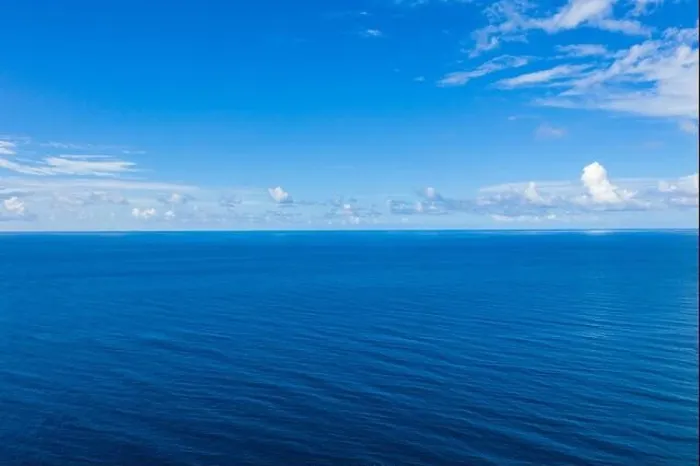 Framed Print : Seascape with sea horizon and almost clear deep blue sky background. Perfect sky and water, endless ocean view, blue color. Soft waves, surf concept Framed Print : Seascape with sea horizon and almost clear deep blue sky background. Perfect sky and water, endless ocean view, blue color. Soft waves, surf concept