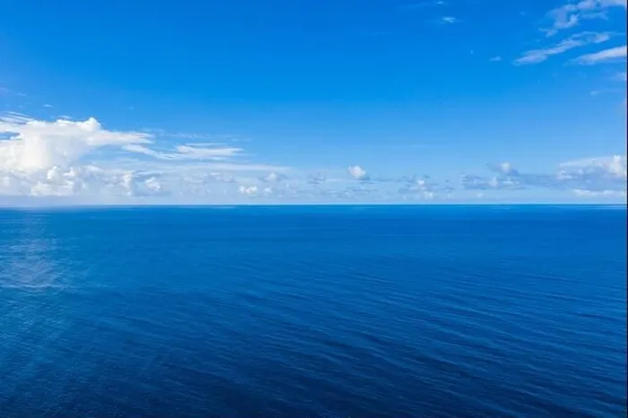 Framed Print : Seascape with sea horizon and almost clear deep blue sky background. Perfect sky and water, endless ocean view, blue color. Soft waves, surf concept Framed Print : Seascape with sea horizon and almost clear deep blue sky background. Perfect sky and water, endless ocean view, blue color. Soft waves, surf concept