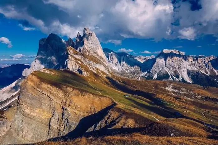 Framed Print : Seceda in autumn in South Tyrol in the Alps of North Italy Framed Print : Seceda in autumn in South Tyrol in the Alps of North Italy