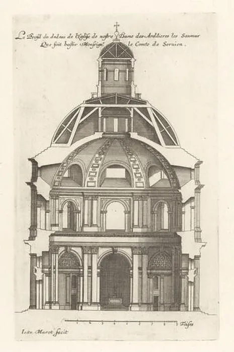 Framed Print : Section of the interior of the Chapelle Notre-Dame-des-Ardilliers, Saumur, built for the Oratorians Framed Print : Section of the interior of the Chapelle Notre-Dame-des-Ardilliers, Saumur, built for the Oratorians