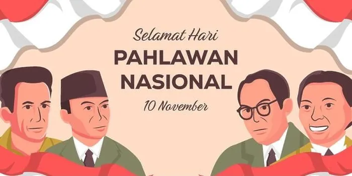 Framed Print : selamat hari pahlawan nasional indonesia banner illustration Framed Print : selamat hari pahlawan nasional indonesia banner illustration