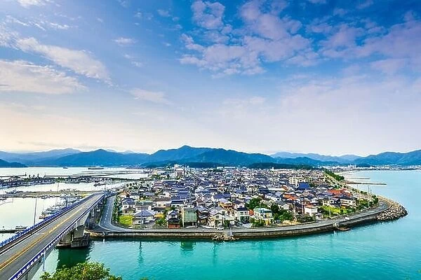 Senzaki, Nagato, Yamaguchi Japan town view
