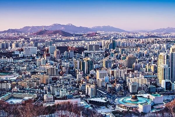 Seoul, South Korea afternoon skyline