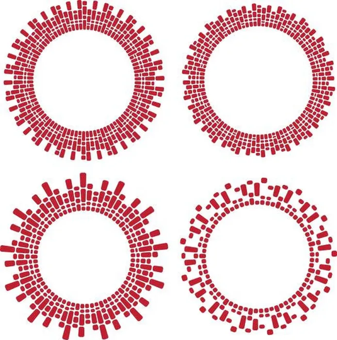 Framed Print : Set of 4 round frames Framed Print : Set of 4 round frames