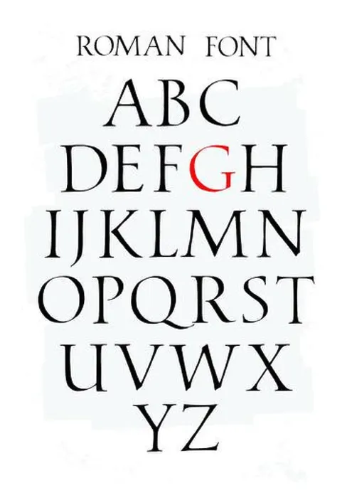 Framed Print : Set of classic roman font. Vector Framed Print : Set of classic roman font. Vector