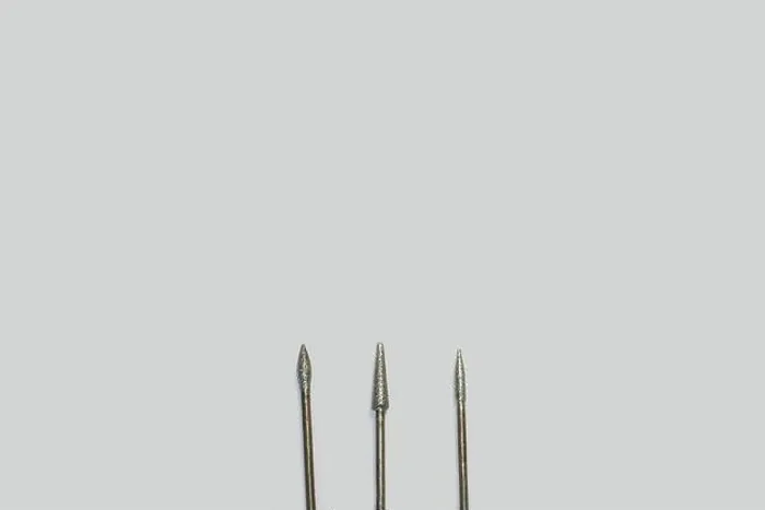 Framed Print : Set of three milling cutters for manicure creating Framed Print : Set of three milling cutters for manicure creating