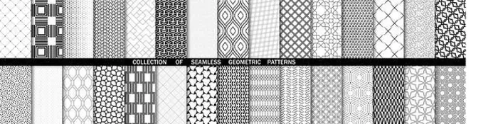 Framed Print : Set of seamless geometric patterns for your designs and backgrounds Framed Print : Set of seamless geometric patterns for your designs and backgrounds
