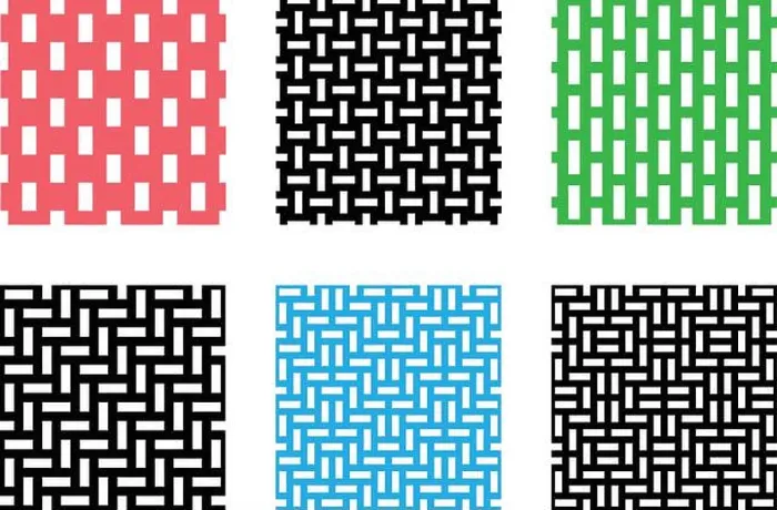 Framed Print : Set of Seamless pixel pattern on white, vector design