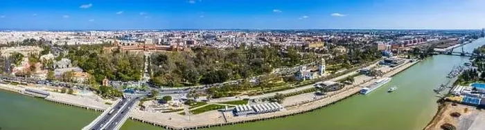 Framed Print : Sevilla city. Beautiful Aerial Panorama Shot. Centre and its landmarks, , Spain, Seville Framed Print : Sevilla city. Beautiful Aerial Panorama Shot. Centre and its landmarks, , Spain, Seville