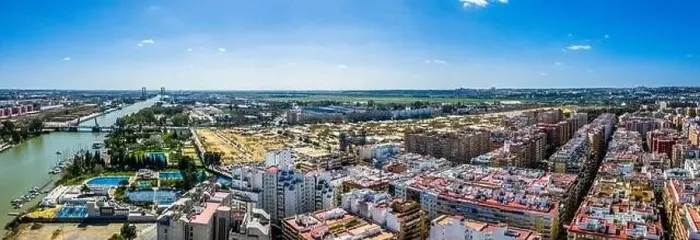 Framed Print : Sevilla city. Beautiful Aerial Panorama Shot. Centre and its landmarks, , Spain, Seville Framed Print : Sevilla city. Beautiful Aerial Panorama Shot. Centre and its landmarks, , Spain, Seville