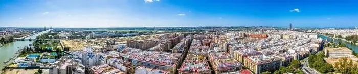 Framed Print : Sevilla city. Beautiful Aerial Panorama Shot. Centre and its landmarks, , Spain, Seville Framed Print : Sevilla city. Beautiful Aerial Panorama Shot. Centre and its landmarks, , Spain, Seville