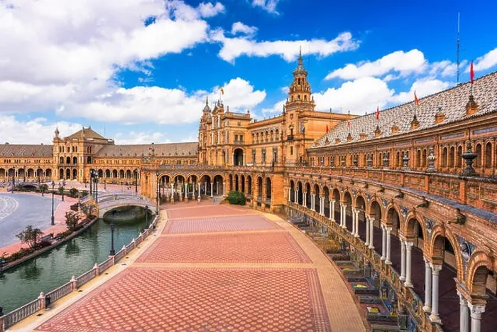 Framed Print : Seville, Spain at Spanish Square (Plaza de Espana) Framed Print : Seville, Spain at Spanish Square (Plaza de Espana)