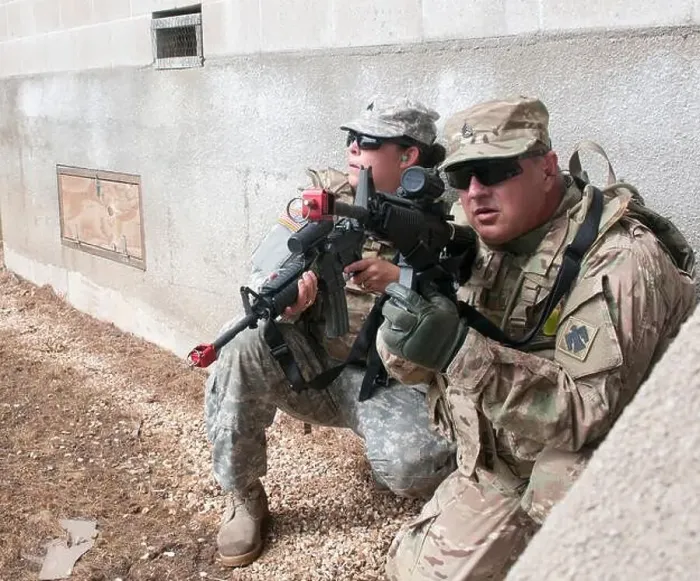Framed Print : Sgt. Chelsea Stursa and Staff Sgt Framed Print : Sgt. Chelsea Stursa and Staff Sgt