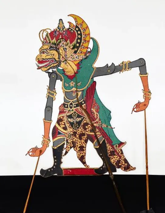 Framed Print : Shadow Puppet (Wayang Kulit) of Cakil. Maker: Ki Enthus Susmono, Indonesian, 1966–2018