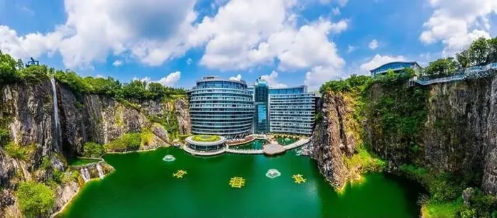 Framed Print : Shanghai, China - August 23, 2020:Shimao Shenkeng Intercontinental Hotel in Shanghai Sheshan Framed Print : Shanghai, China - August 23, 2020:Shimao Shenkeng Intercontinental Hotel in Shanghai Sheshan