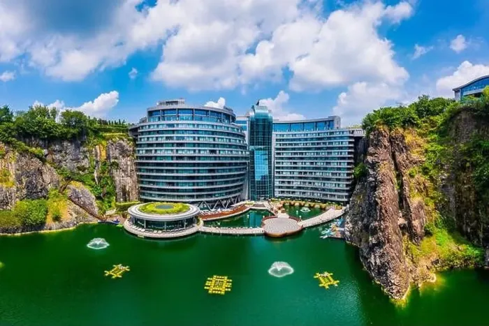 Framed Print : Shanghai, China - August 23, 2020:Shimao Shenkeng Intercontinental Hotel in Shanghai Sheshan Framed Print : Shanghai, China - August 23, 2020:Shimao Shenkeng Intercontinental Hotel in Shanghai Sheshan