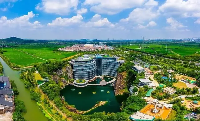 Framed Print : Shanghai, China - August 23, 2020:Shimao Shenkeng Intercontinental Hotel in Shanghai Sheshan Framed Print : Shanghai, China - August 23, 2020:Shimao Shenkeng Intercontinental Hotel in Shanghai Sheshan