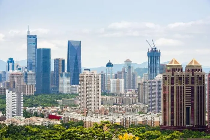 Framed Print : Shenzhen, China downtown city skyline Framed Print : Shenzhen, China downtown city skyline