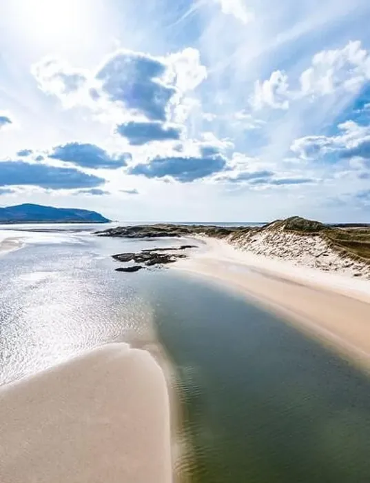 Framed Print : Sheskinmore bay between Ardara and Portnoo in Donegal - Ireland