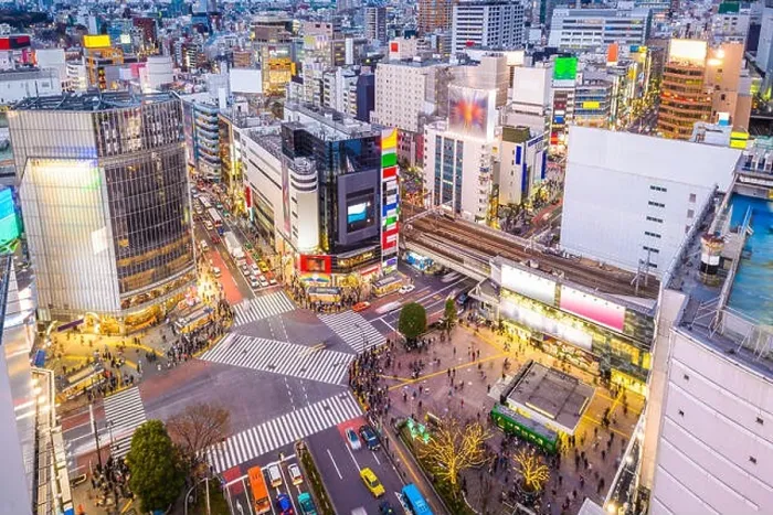 Framed Print : Shibuya, Tokyo, Japan cityscape over the scramble crosswalk Framed Print : Shibuya, Tokyo, Japan cityscape over the scramble crosswalk