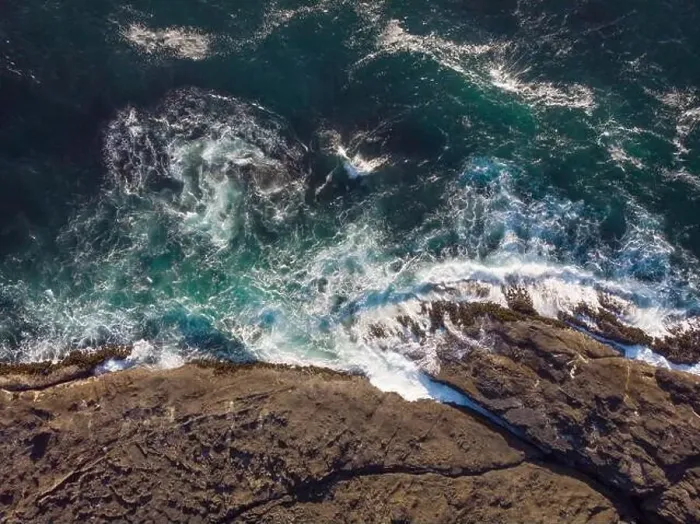 Framed Print : Shooting from a drone. Amazing seascape Framed Print : Shooting from a drone. Amazing seascape