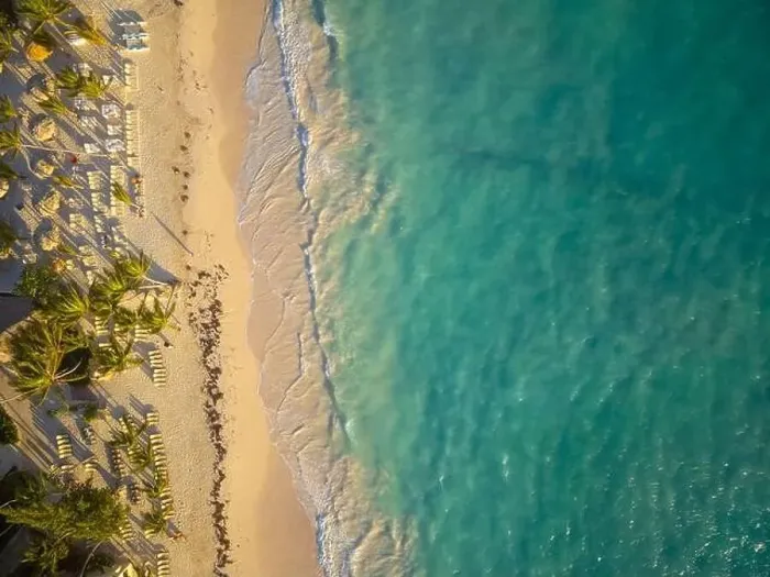 Framed Print : Shooting from a drone. Sandy seashore Framed Print : Shooting from a drone. Sandy seashore