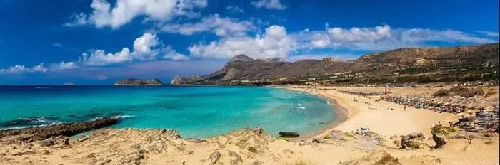 Framed Print : Shot of beautiful turquoise beach Falasarna (Falassarna) in Crete Framed Print : Shot of beautiful turquoise beach Falasarna (Falassarna) in Crete