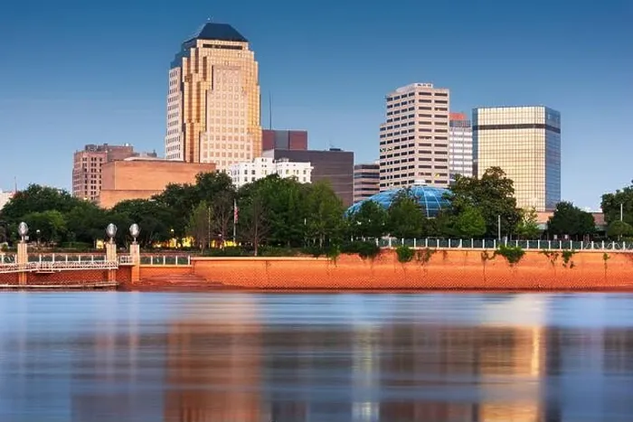 Framed Print : Shreveport, Louisiana, USA downtown skyline on the Red River at twilight Framed Print : Shreveport, Louisiana, USA downtown skyline on the Red River at twilight