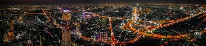 Framed Print : Siam and Rachathewi views from above by night in Bangkok Thailand Framed Print : Siam and Rachathewi views from above by night in Bangkok Thailand