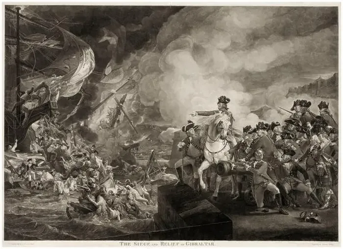 Framed Print : The Siege and Relief of Gibraltar Framed Print : The Siege and Relief of Gibraltar
