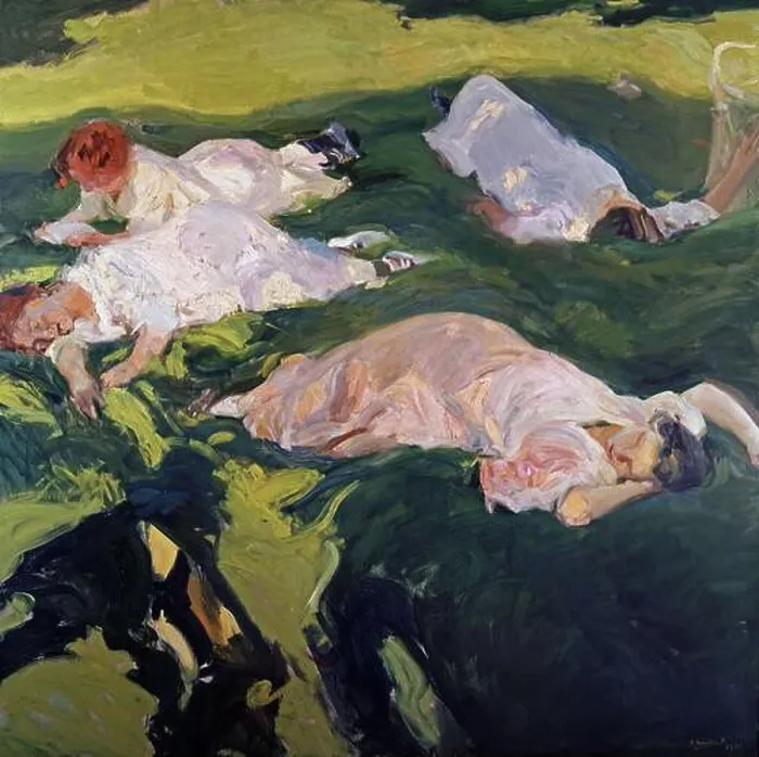 Framed Print : The Siesta - 1912 - 200x201 cm - oil on canvas Framed Print : The Siesta - 1912 - 200x201 cm - oil on canvas