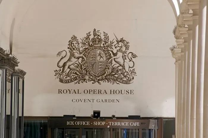 Framed Print : Sign over the entrance to the Royal Opera House, Covent Garden, London, England, UK Framed Print : Sign over the entrance to the Royal Opera House, Covent Garden, London, England, UK
