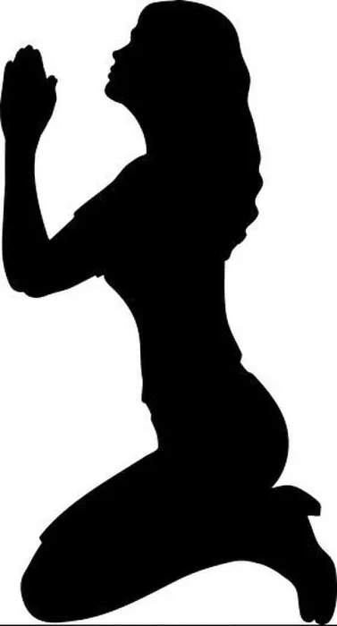 Framed Print : Silhouette of woman sitting on her knees praying asking for help. Illustration symbol icon Framed Print : Silhouette of woman sitting on her knees praying asking for help. Illustration symbol icon