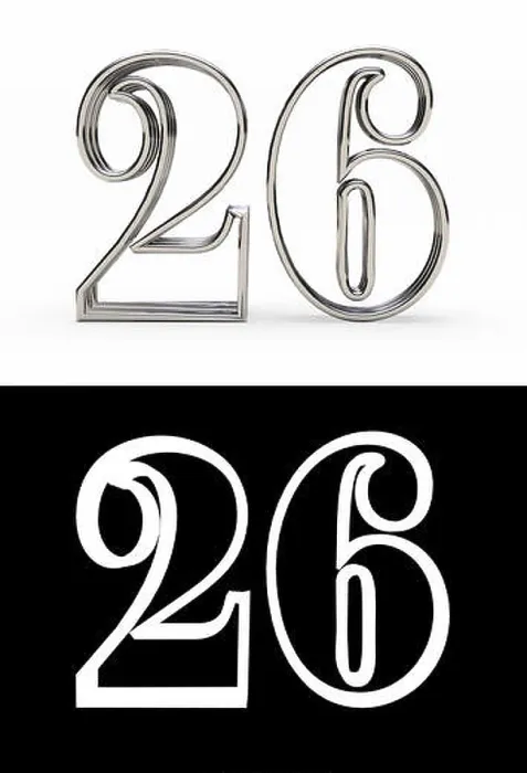 Framed Print : Silver number twenty-six years (number 26 years) with shadow, front view, with alpha channel. 3D illustration Framed Print : Silver number twenty-six years (number 26 years) with shadow, front view, with alpha channel. 3D illustration